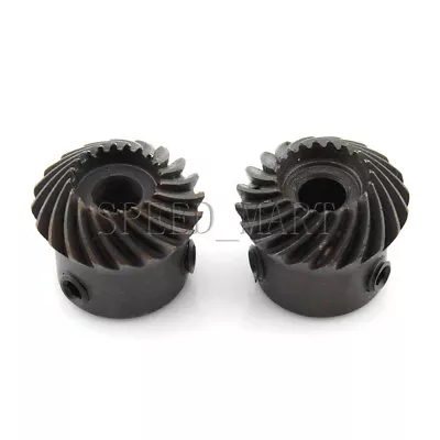 2pcs 1M20T Metal Umbrella Spiral Bevel Gear Helical Motor Gear 20Tooth 8mm Bore • $11.85