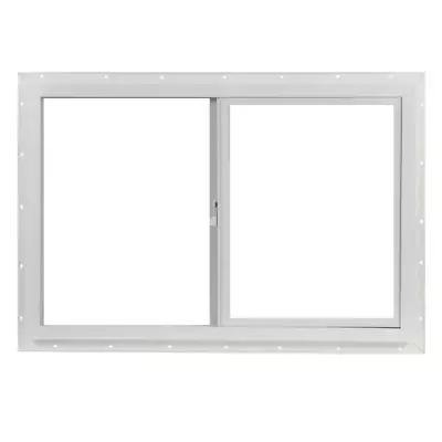 TAFCO WINDOWS 35.5x23.5 In Double-Pane Single Vinyl Slider Window Left-Han White • $133.89