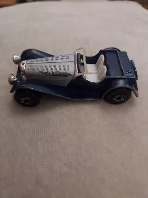 SS 100 Jaguar 47 Matchbox Series 1 - 75 Diecast Car Vintage 1982 Blue • £6