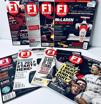 F1 Racing Magazines Australian Edition X 8 Issues 2016 And 2017 • $29.50