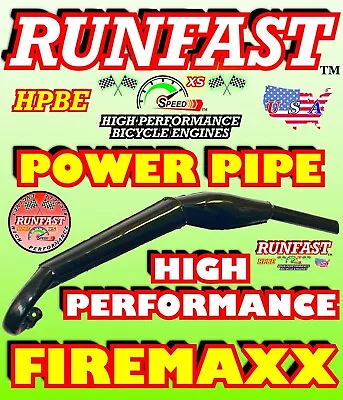 MONSTER PERFORMANCE Pipe Exhaust For 49cc 80cc Motorized Bike 2-stroke HI Power • $49.99