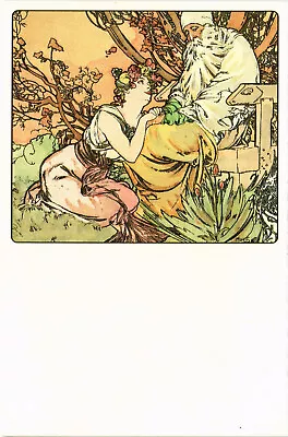 PC ALPHONSE MUCHA THE AGES - ADULTHOOD ART NOUVEAU Vintage Poscard (b48505) • $149.99