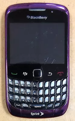 BlackBerry Curve 3G III 9330 - Purple & Black ( Sprint ) Smartphone - Rare Color • $37.39
