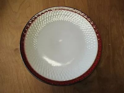 Mikasa Gourmet Basics SORRENTO RED Dinner Plate 11  Embossed Rim   7 Available • $12