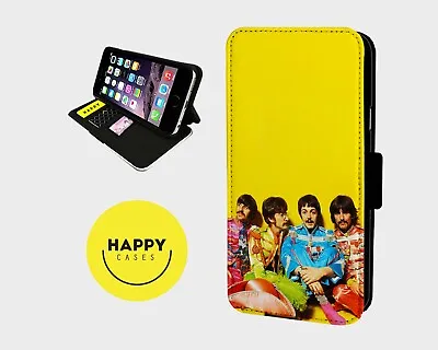 BEATLE ICONIC BAND LIVER - Faux Leather Flip Phone Case Cover - IPhone/Samsung • £5.91