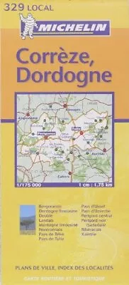 Michelin France: Correze Dordogne Map No. 329 (Miche... By Michelin Travel Publ • £6.49
