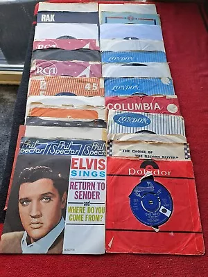 Job Lot Of 25 X 7” Singles Records 1960s   (Lot 47) • £2.99