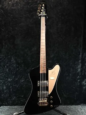 *NEW* Epiphone Rex Brown Thunderbird Bass Ebony HH Laurel FB Thru-neck W/OHSC • $1651.72