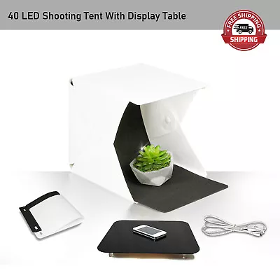 LED Photo Studio Video Shooting Portable Mini Cube Box Lighting Tent Kit NEW US • $28.23