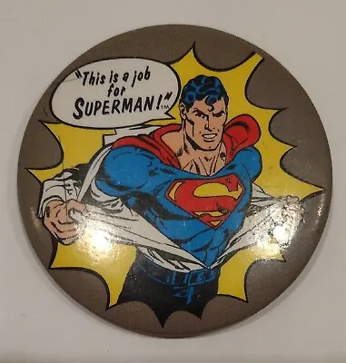 Superman Pin - This Is A Job For Superman! • $9.99