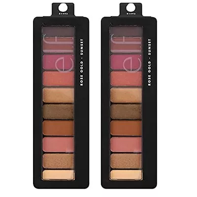 2 Pack E.l.f. Eyeshadow Palette Rose Gold - Sunset 81495 • $12.79