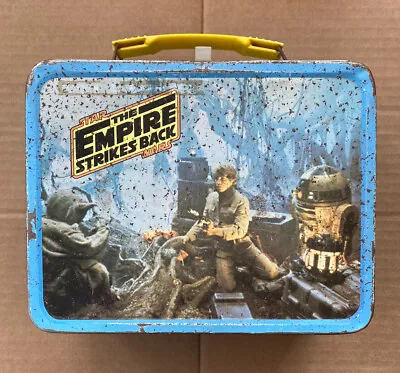 0185) Vintage 1980 Star Wars The Empire Strikes Back Metal Lunch Box No Thermos • $38