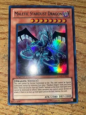 Malefic Stardust Dragon JUMP-EN043 Ultra Rare NM/M Shonen Jump Magazine Promo • $17