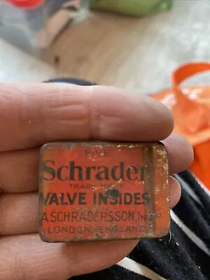 Vintage Schrader Valve Insides In Original Metal Tin • $12.44