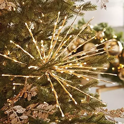 Raz 23  Champagne LED Lighted Starburst With Remote Christmas Decorations • $144.99