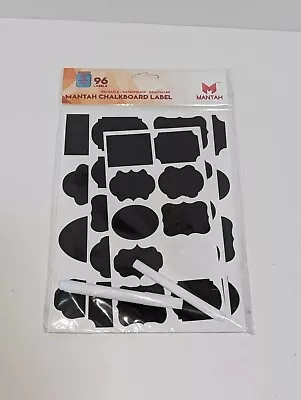 95 Mantah Chalkboard Labels- Reusable. Waterproof. Removable. • $3.20