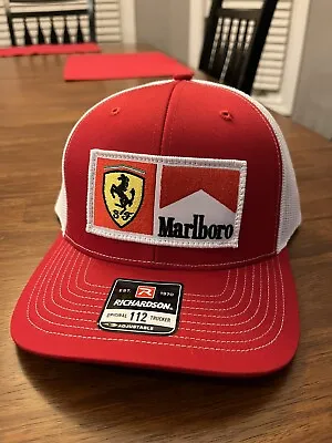 Vintage Team Ferrari Marlboro Richardson 112 Trucker Hat • $28.04