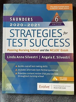 $20 • Buy Saunders Nursing Strategies For Test Success. Passing The NCLEX. 2020-2021.
