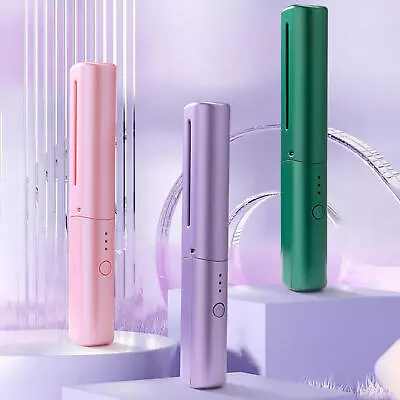 Portable Mini Cordless Hair Straightener USB Rechargeable Styling Tool • $16.28