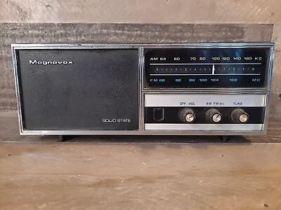 Magnavox Radio Vintage Model 2FM015? Solid State Table Top Radio Works • $35