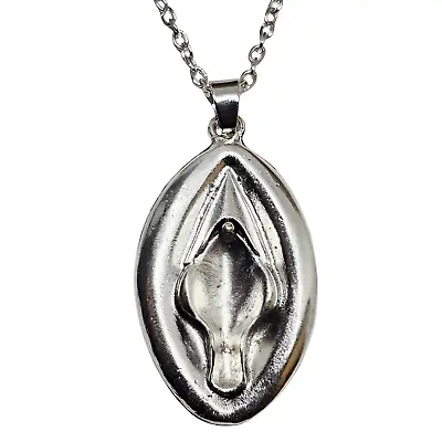 Vagina Vulva Pendant Necklace Erotic Lady Garden Amulet Love Jewellery 20  Chain • £5.95