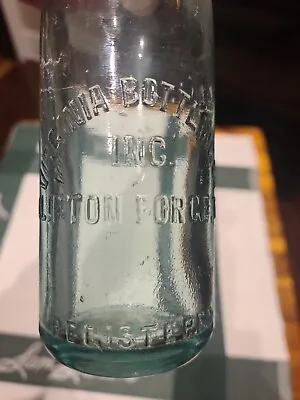 Virginia Bottling Company Inc. Clifton Forge Virginia Soda Bottle • $38