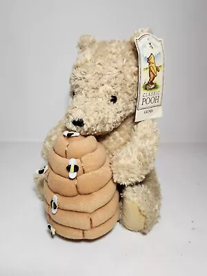 Gund Classic Pooh - Musical Wind Up Teddy Bear - Bee Hive Plush Mechanical • $36