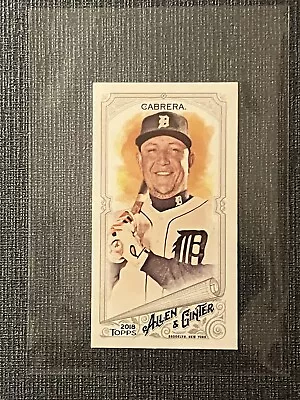 Miguel Cabrera 2018 Topps Allen & Ginter MINI SP Parallel Card. Detroit Tigers • $3.50