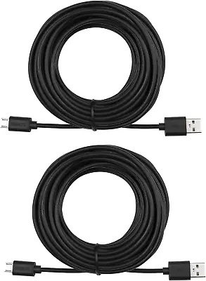 2-Pack 25Ft Power Extension Cable Compatible For Wyzecam Wyze Cam Pan Nest Cam • $22.49