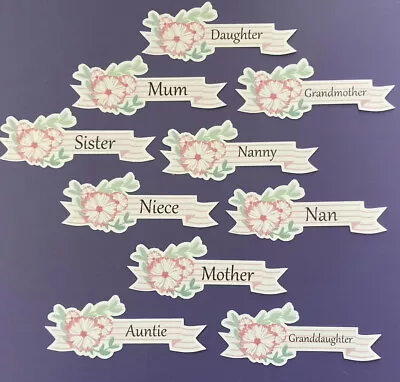 £3.50 • Buy Card Making Banners Embellishments Sentiments Card Toppers - Female Relatives