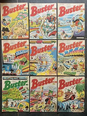 £4.49 • Buy 9 X Buster Comics Bundle, Dated 6 May To 8 July 1989, See Description