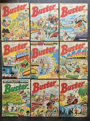 £4.49 • Buy 9 X Buster Comics Bundle, Dated 6 May To 8 July 1989, See Description