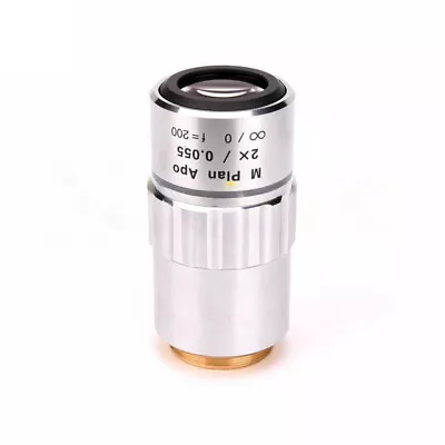 1PC Used Mitutoyo M Plan Apo 2x/0.055 Bright Field Microscopic Objective • $430