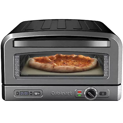 Indoor Portable Countertop Pizza Oven Black Stainless Steel CPZ-120BKS Black • $324.99