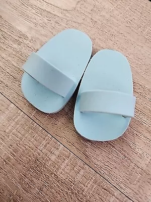  American Girl Spa Treatment Kit Teal Blue Foam Slide Shoe Sandal  • $8
