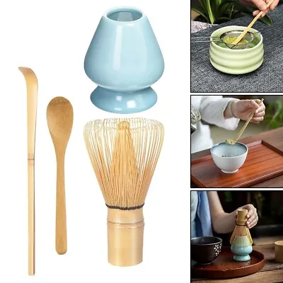 Bamboo Matcha Whisk Set Chasen Chashaku Matcha Whisk For Japanese Tea Ceremony • £10.99