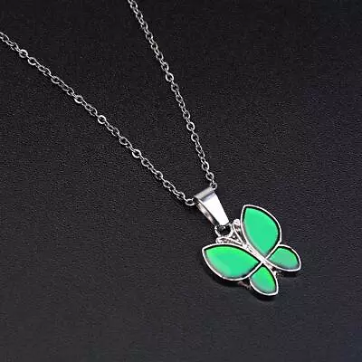 Lady Sensitive Mood Color Change Butterfly Pendant Necklace • $6.84