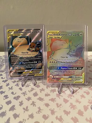 Pokémon TCG Bundle Joblot - Eevee & Snorlax GX 191/181 & 171/181 • £19