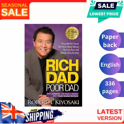 Rich Dad Poor Dad By Robert Kiyosaki | MM Paperback Book | NEW | FREE SHIPPING • $15.99