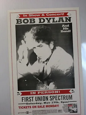 $9.99 • Buy Bob Dylan Concert Poster Spectrum Philadelphia ORIGINAL Nov 17th, 2001 !