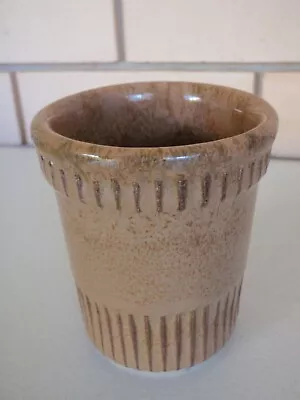 Vintage Bendigo Pottery Brown Ribbed Farmhouse 100ml Jar ( Manufacture Fault ) • $16.20
