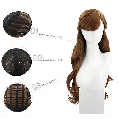 Frozen 2 Cosplay Wig  Princess Anna Curly Wavy Fashion Synthetic Brown Wig  • $15.59