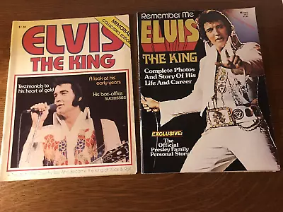 1977 Elvis Presley Magazines  Remember Me Elvis The King  &  Elvis The King  • $10