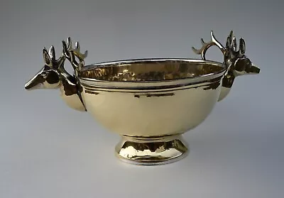 Vintage Mid Century MCM Stag Bowl Dish Deer Buck Elk Antlers • $98