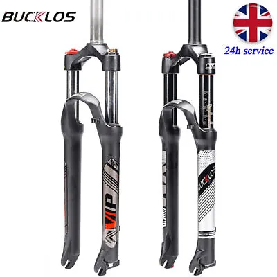 BUCKLOS 26/27.5/29 MTB Bike Suspension Fork 120/100mm Travel 1-1/8  Disc Manual • £56.76