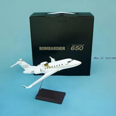 1:100 Scale Bombardier Challenger 650 Corporate Aircraft Jet Model 21cm/8inches • £70.63