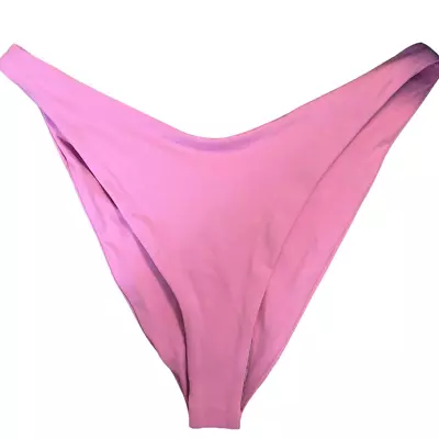 NWT L*Space Cabana Swim Bottom Women's Size L Rosebud Pink Bitsy Cut Suit NEW • $48
