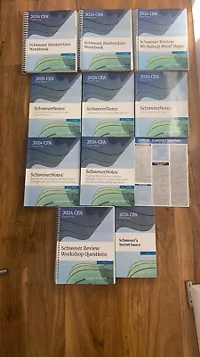 Kaplan SchweserNotes CFA Level 3 2024 Textbooks+Workshop+Quicksheet (Full Set) • £215