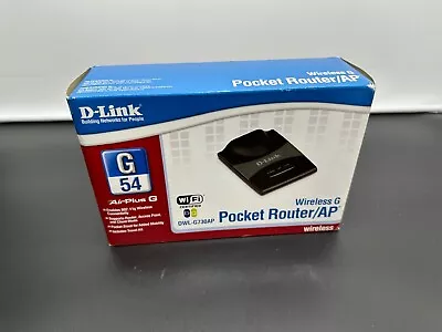 D-Link AirPlus G Pocket Router AP 802.11g /2.4GHz Wireless DWL-G730AP • $12