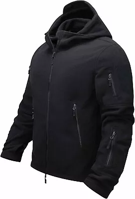 Windproof Mens Fleece Jackets Military Tactical Combat Hoodies • £17